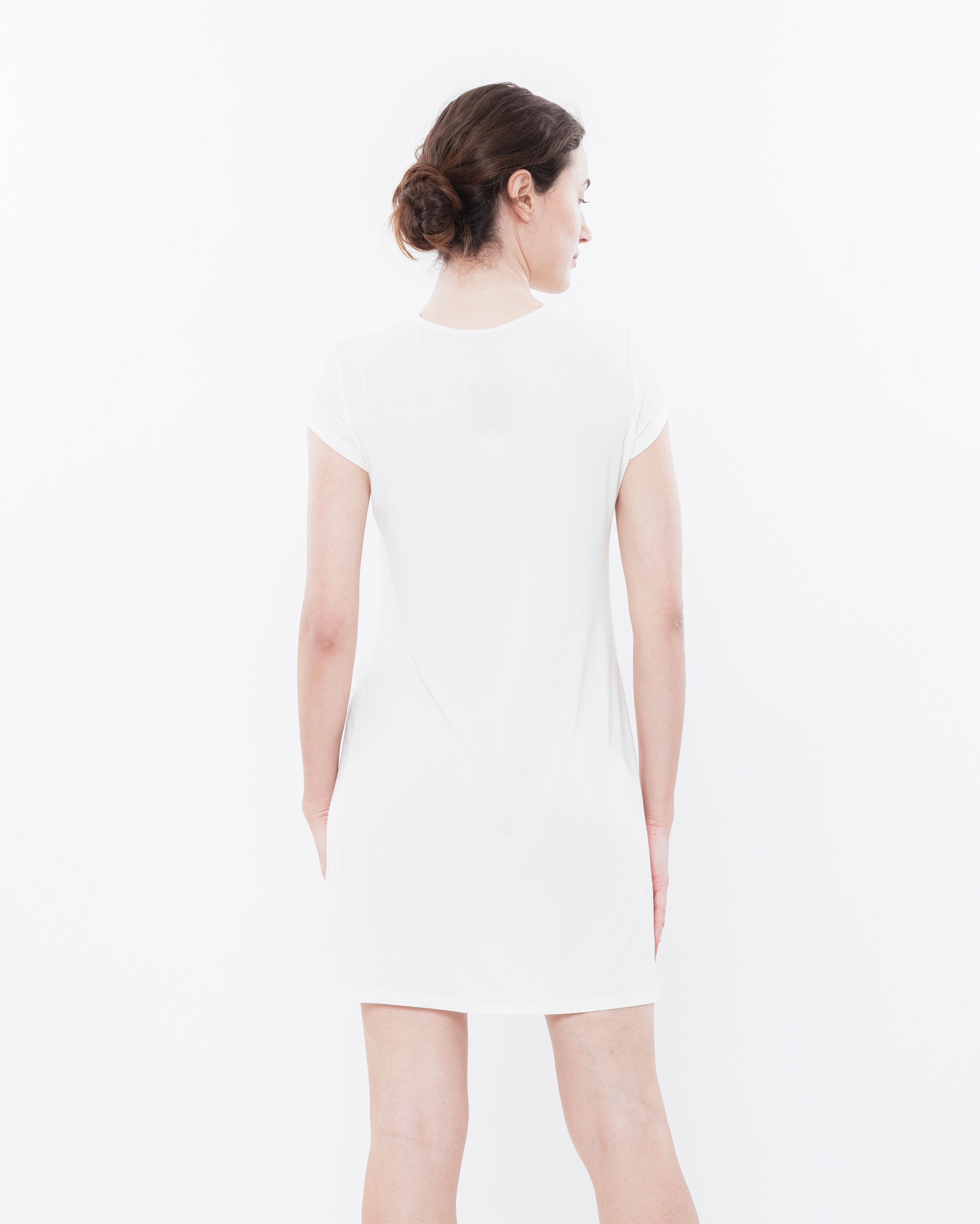 Bamboo t-shirt Nightgown 0211 ecru