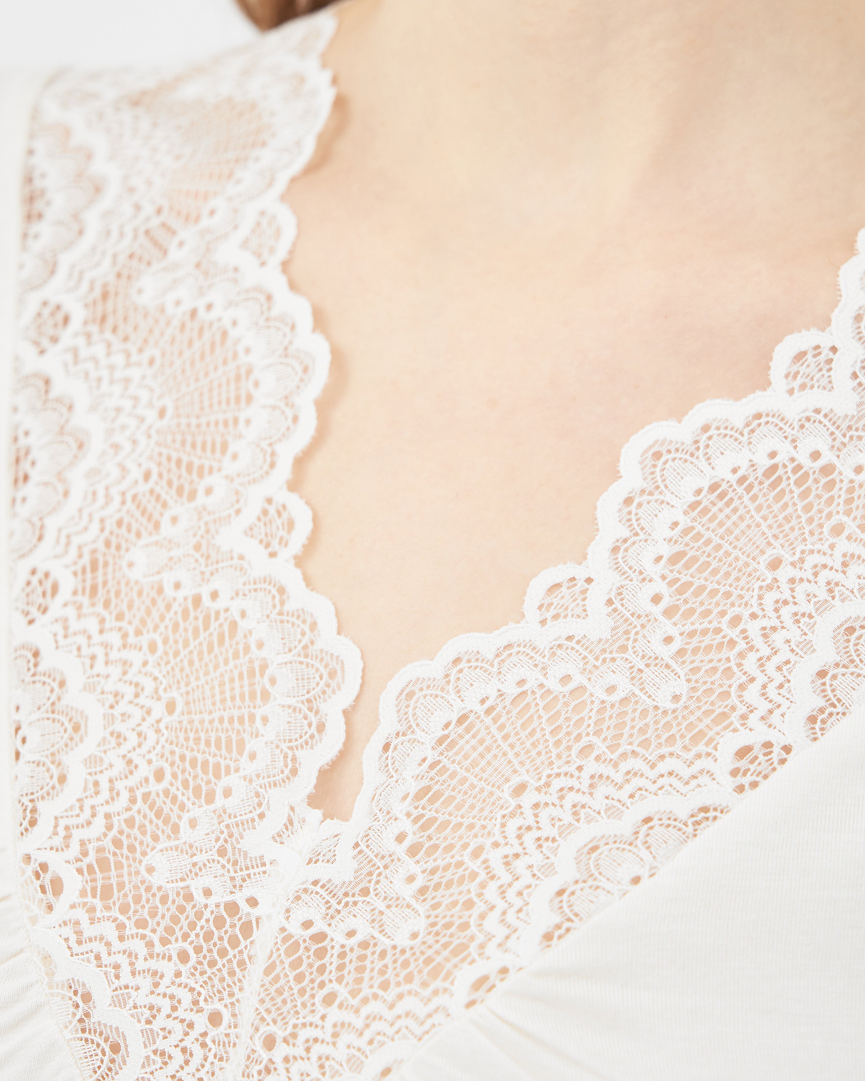 Bamboo t-shirt Nightgown 0211 ecru
