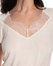 Bamboo t-shirt Pajama 0212/1 ecru