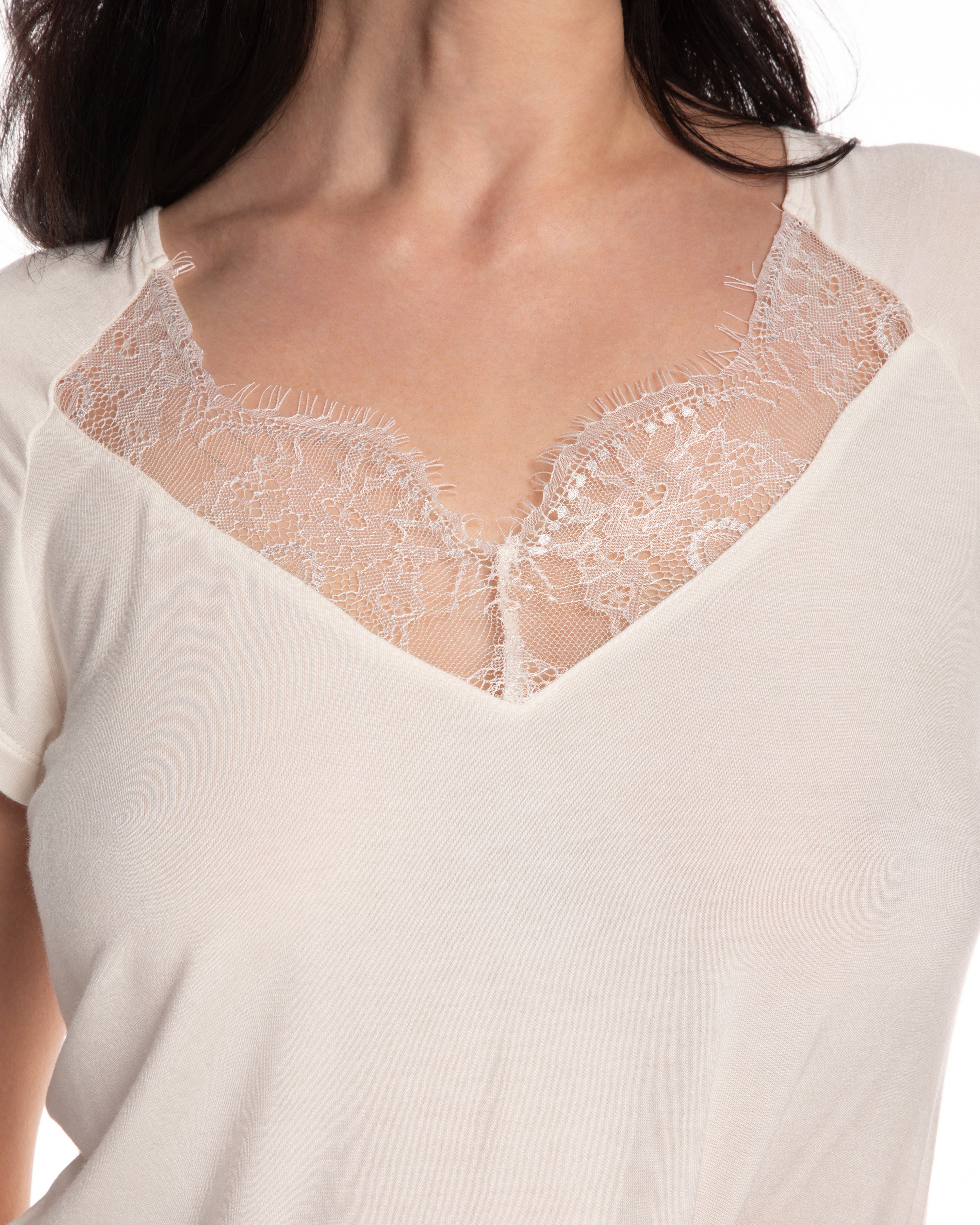 Bamboo t-shirt Pajama 0212/1 ecru