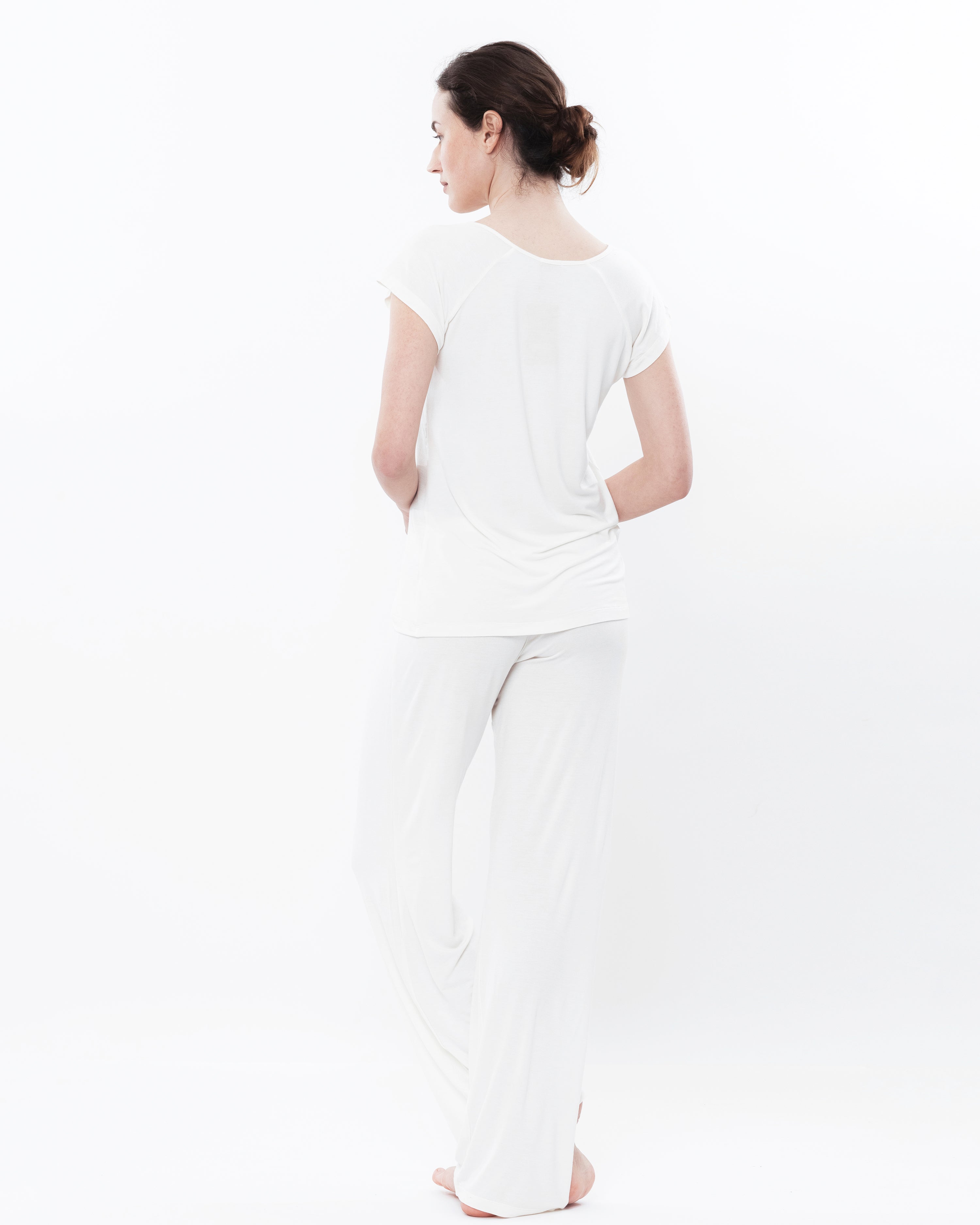 Bamboo t-shirt Pajama 0212/1 ecru