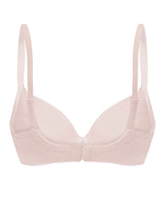 Plunge molded push-up Bra 022 001 silver peony