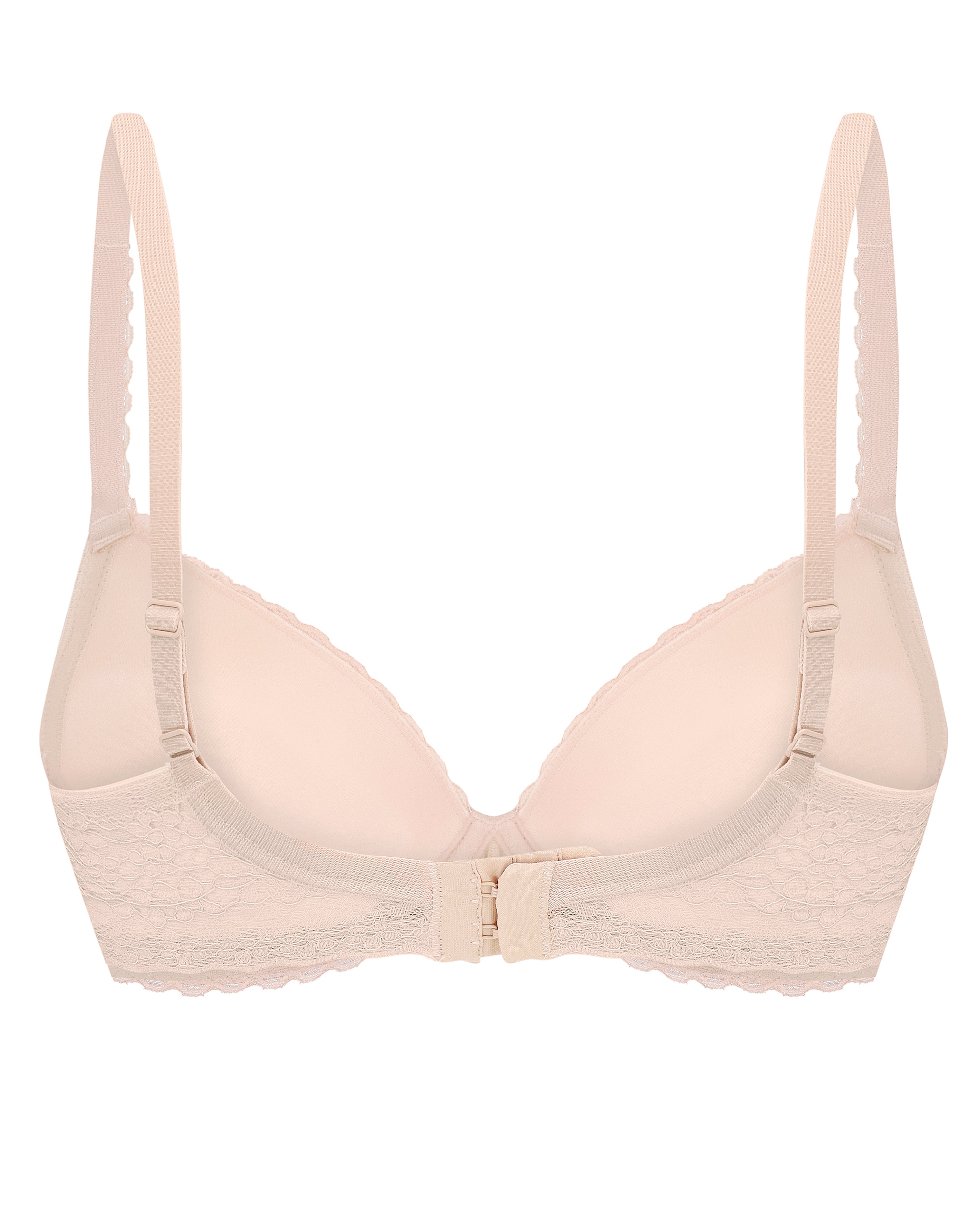 Plunge molded push-up Bra 023 001 silver peony