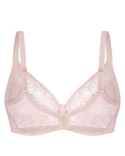 Full coverage half-padded side support Bra 024 012 silver peony