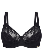 Full coverage half-padded side support Bra 024 012 black