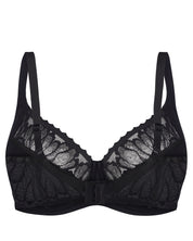 Full coverage non-padded side support Bra 024 015 black