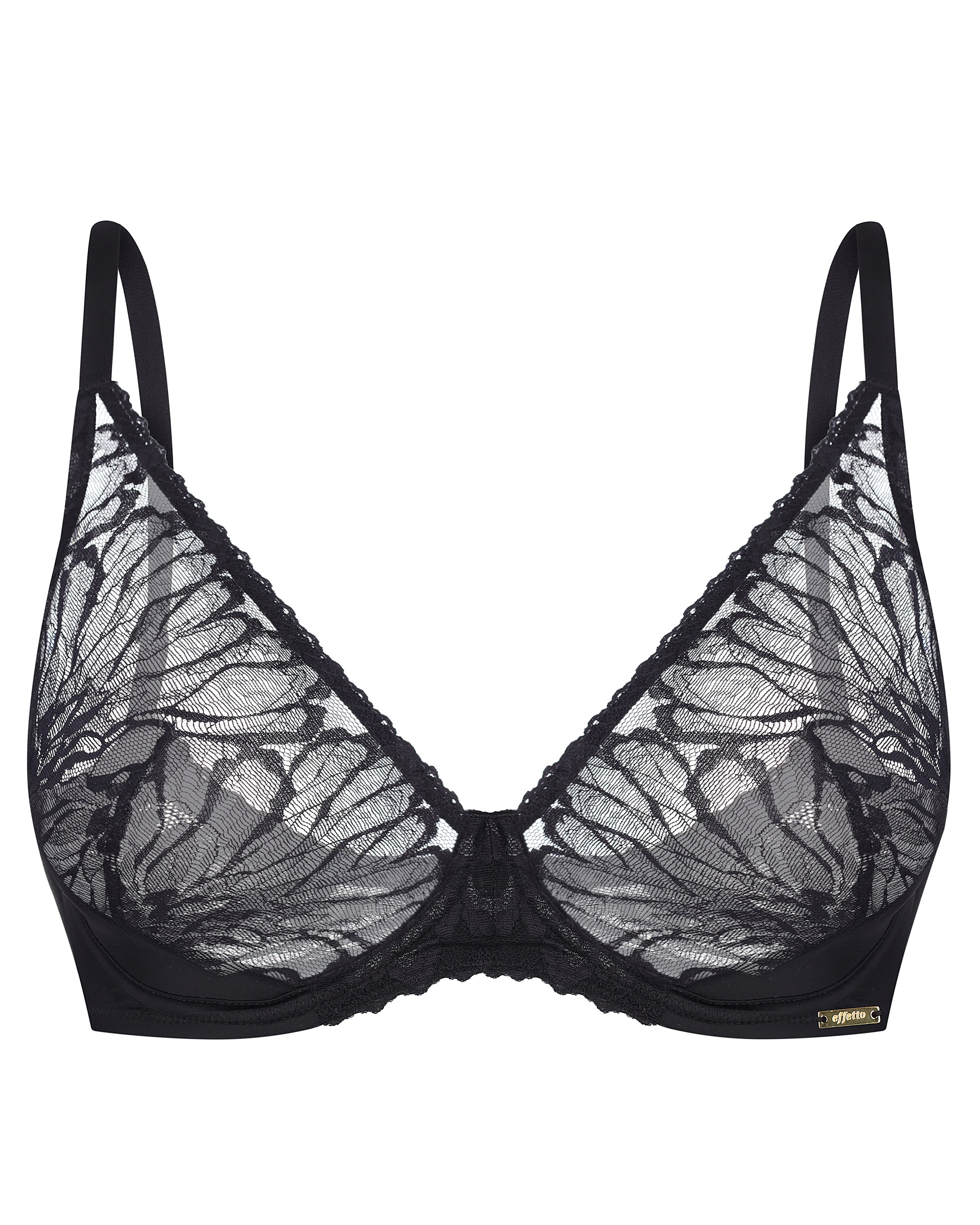 Plunge non-padded bralette Bra 024 016 black