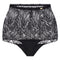 High-waisted light shape lace Briefs 024 028 black