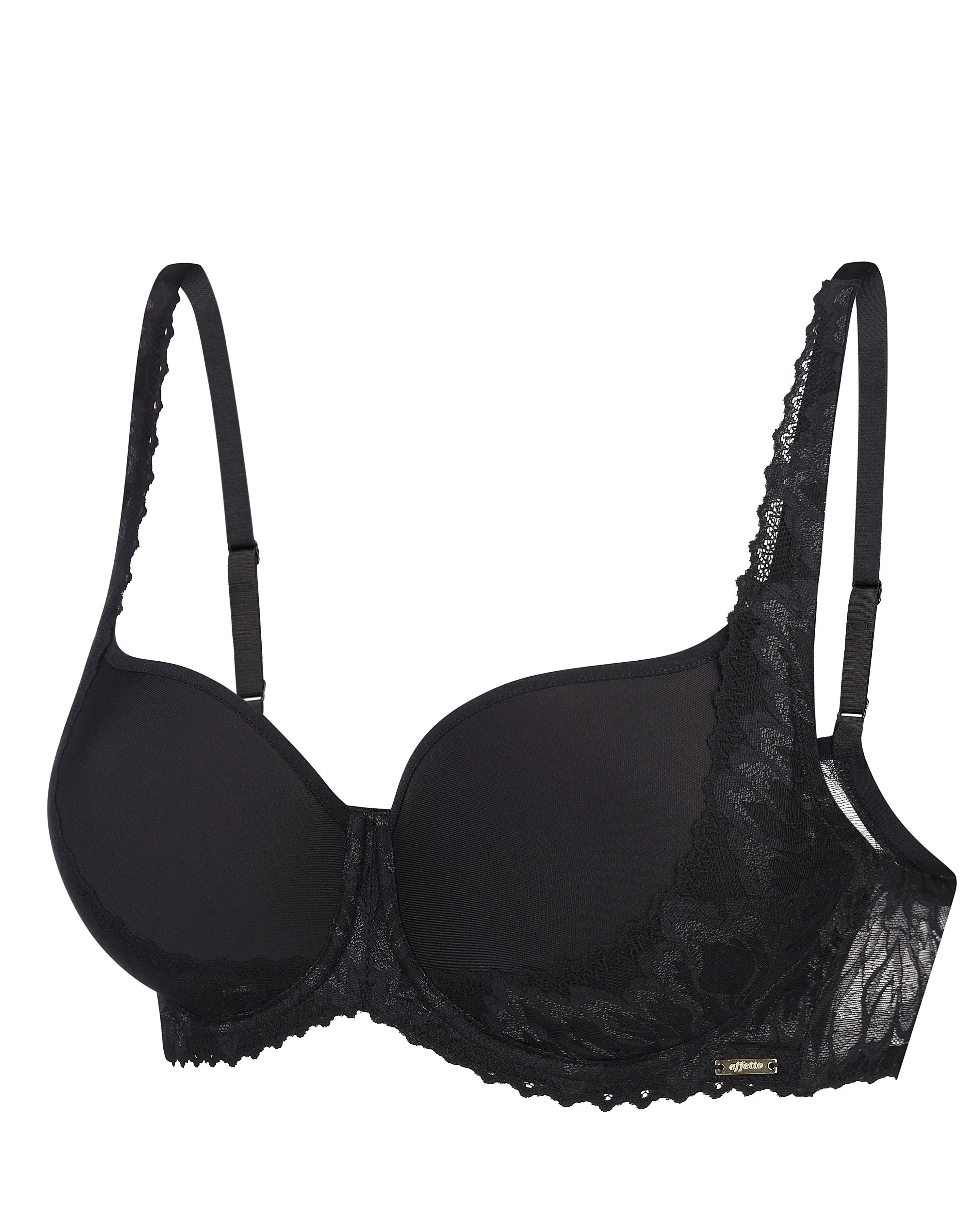 Plunge moulded spacer Bra 024 070 black