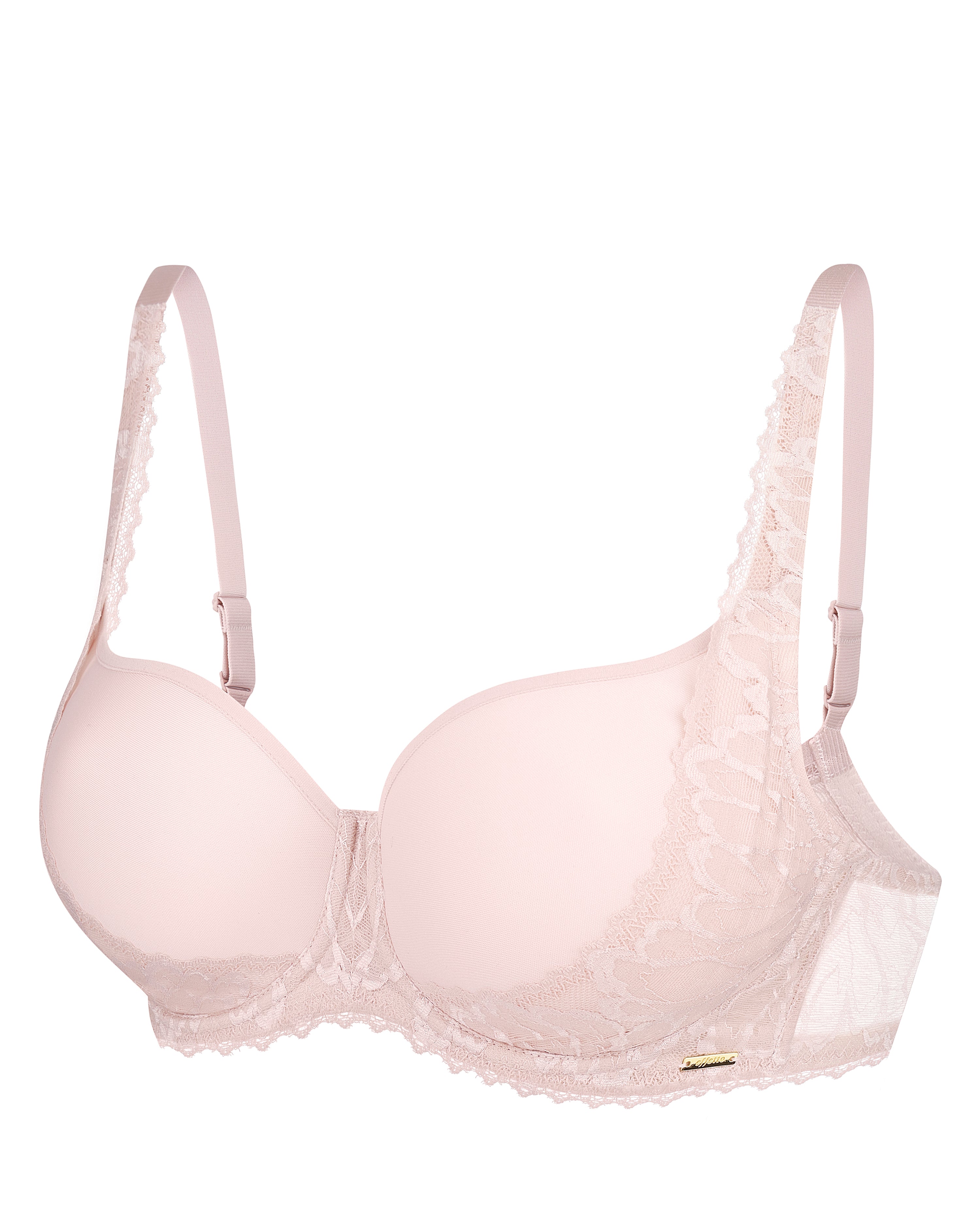 Plunge moulded spacer Bra 024 070 silver peony