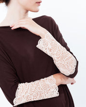 Bamboo long sleeve Pajama set 0277 alpine chocolate