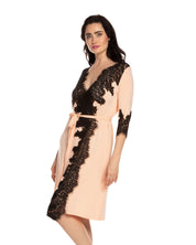 Bamboo 3/4 sleeve Robe 03104 peach