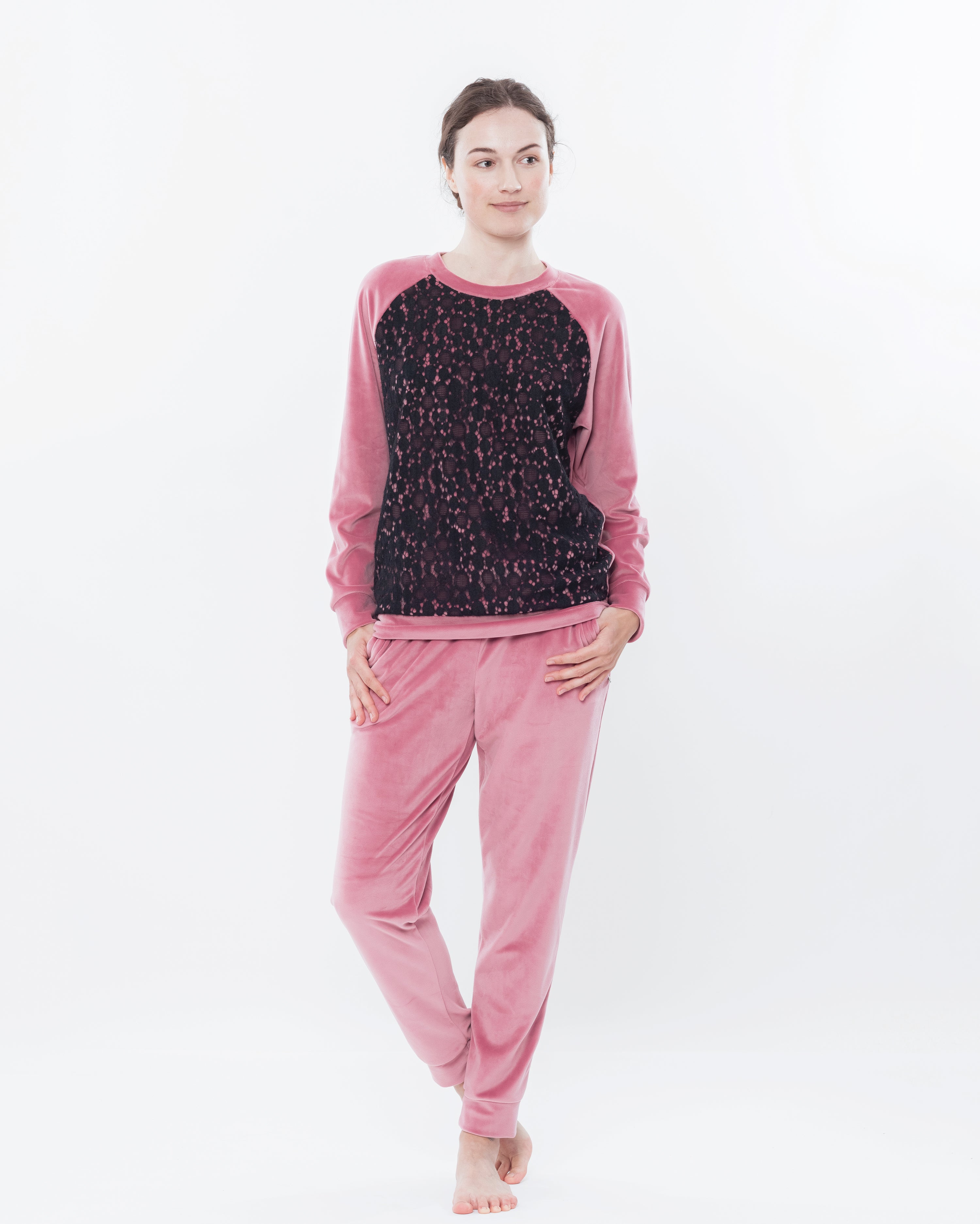 Velour home Set 03116 powder