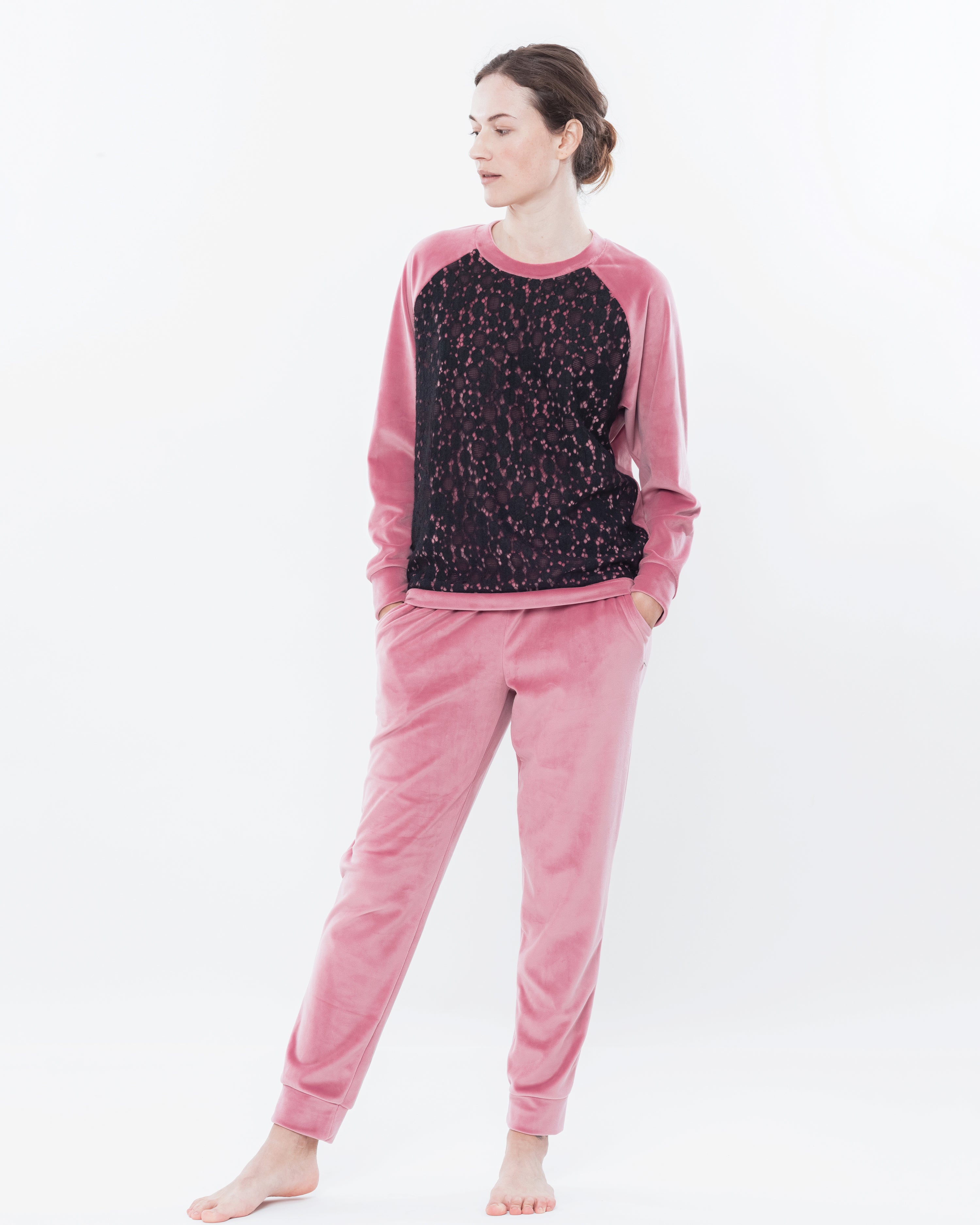 Velour home Set 03116 powder