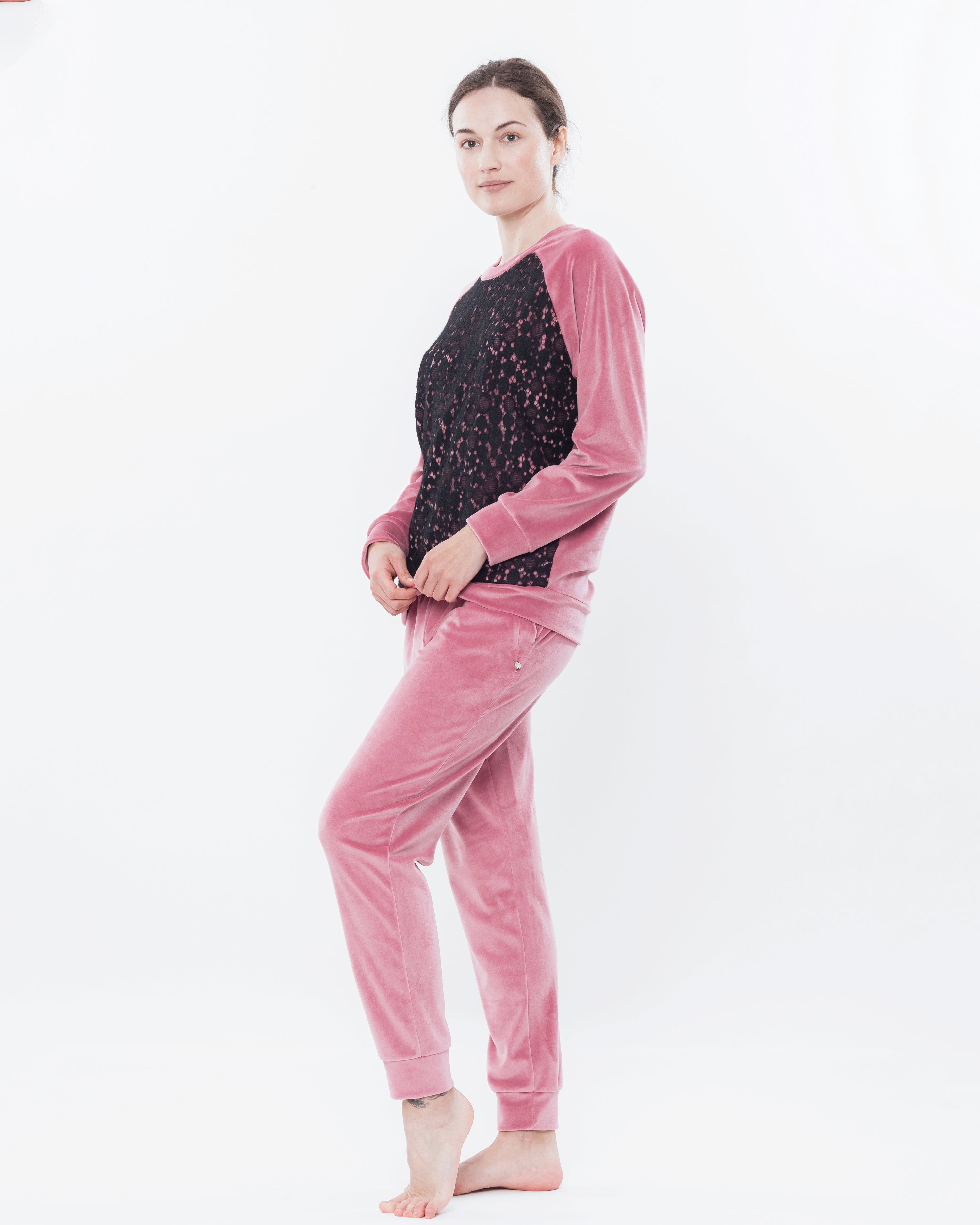 Velour home Set 03116 powder