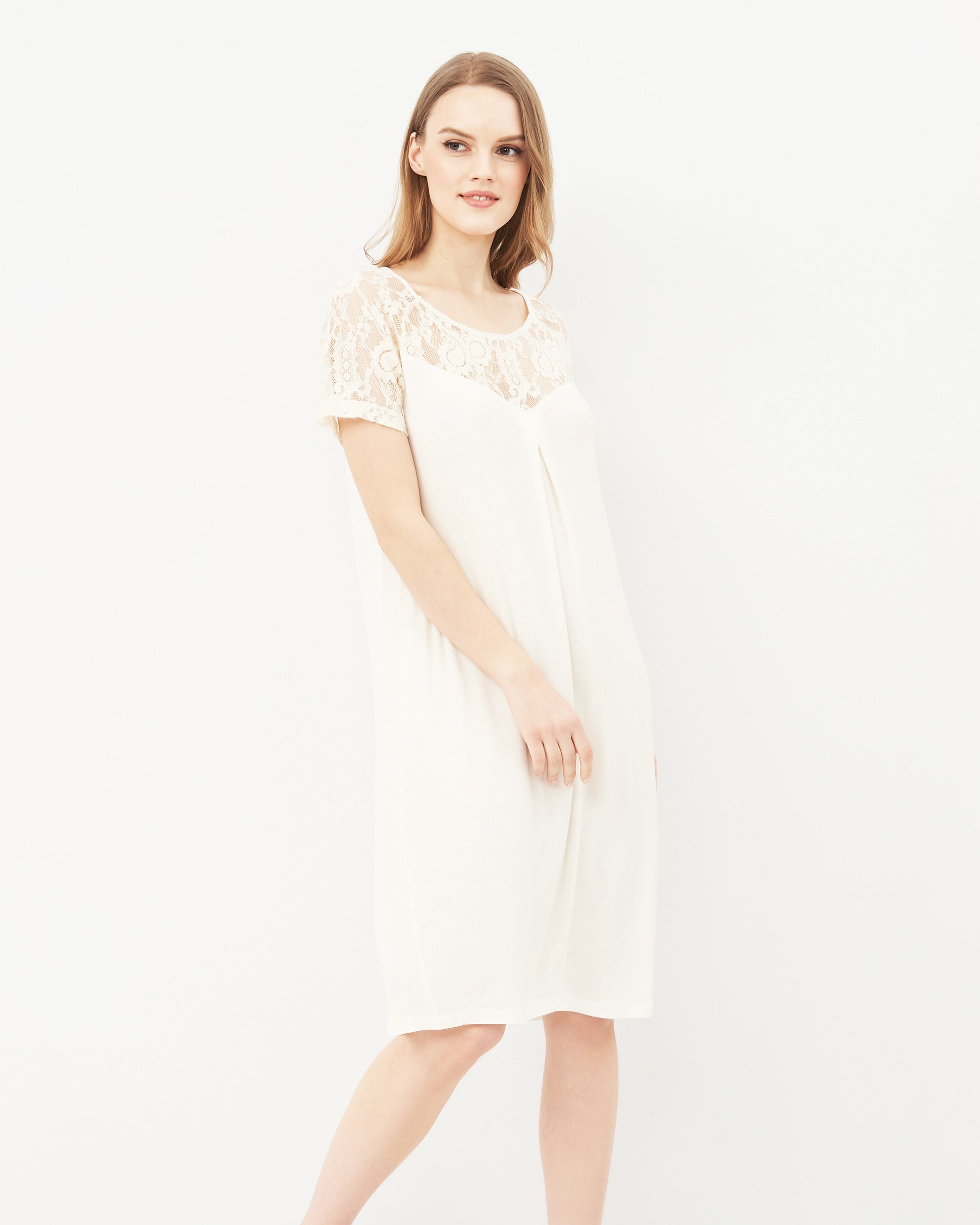 Bamboo Nightgown 03129 ecru
