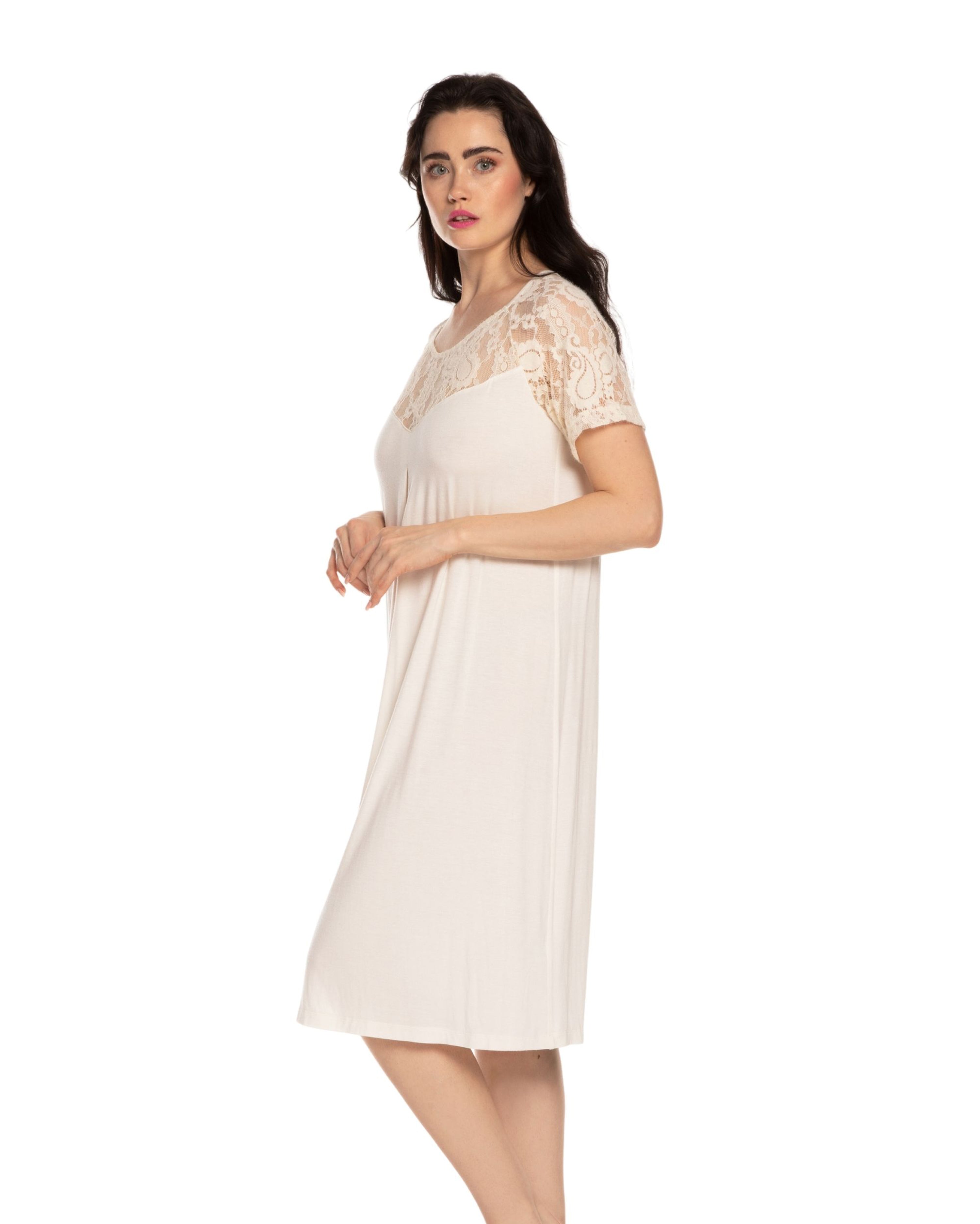 Bamboo Nightgown 03129 ecru