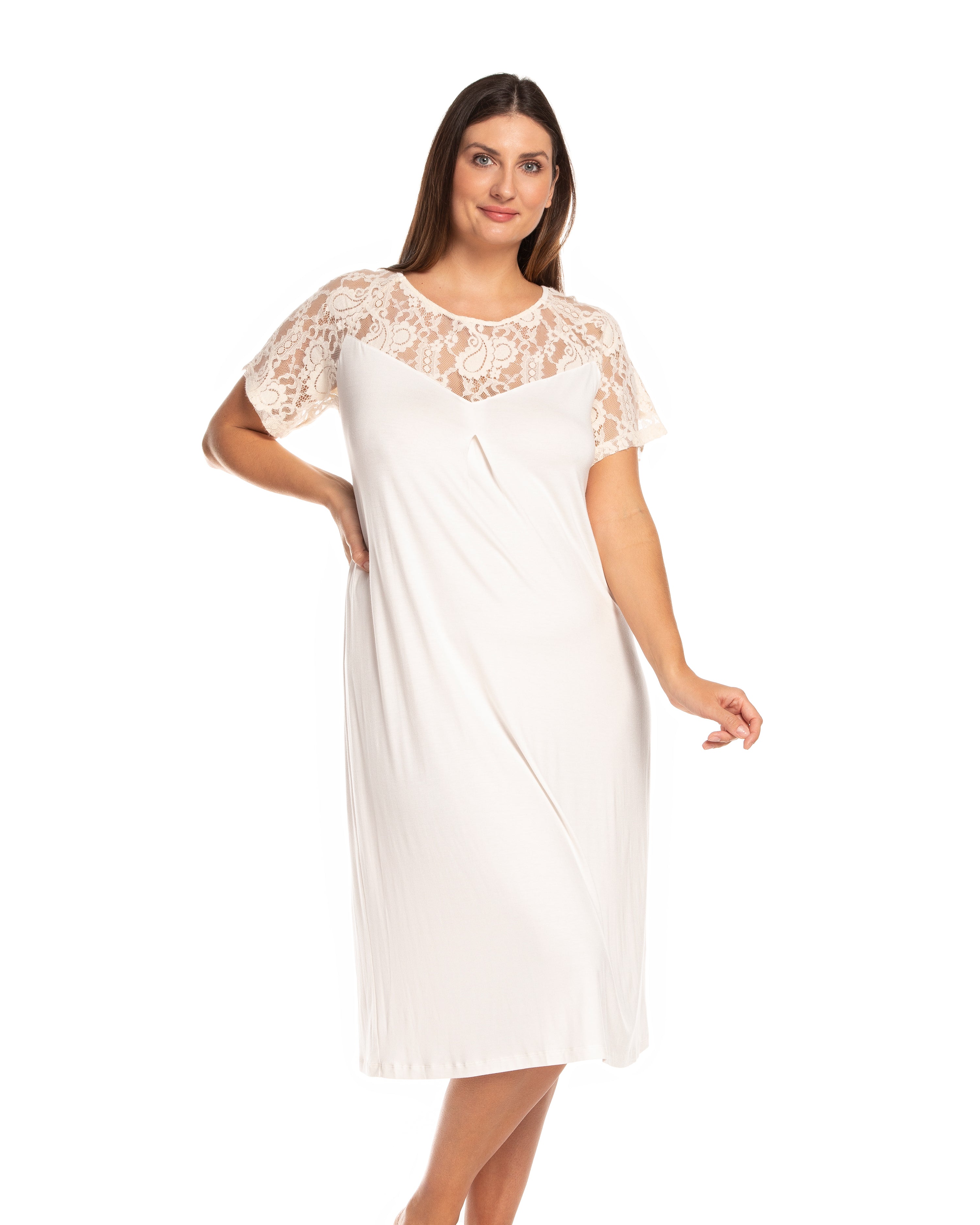 Bamboo Nightgown 03129 ecru