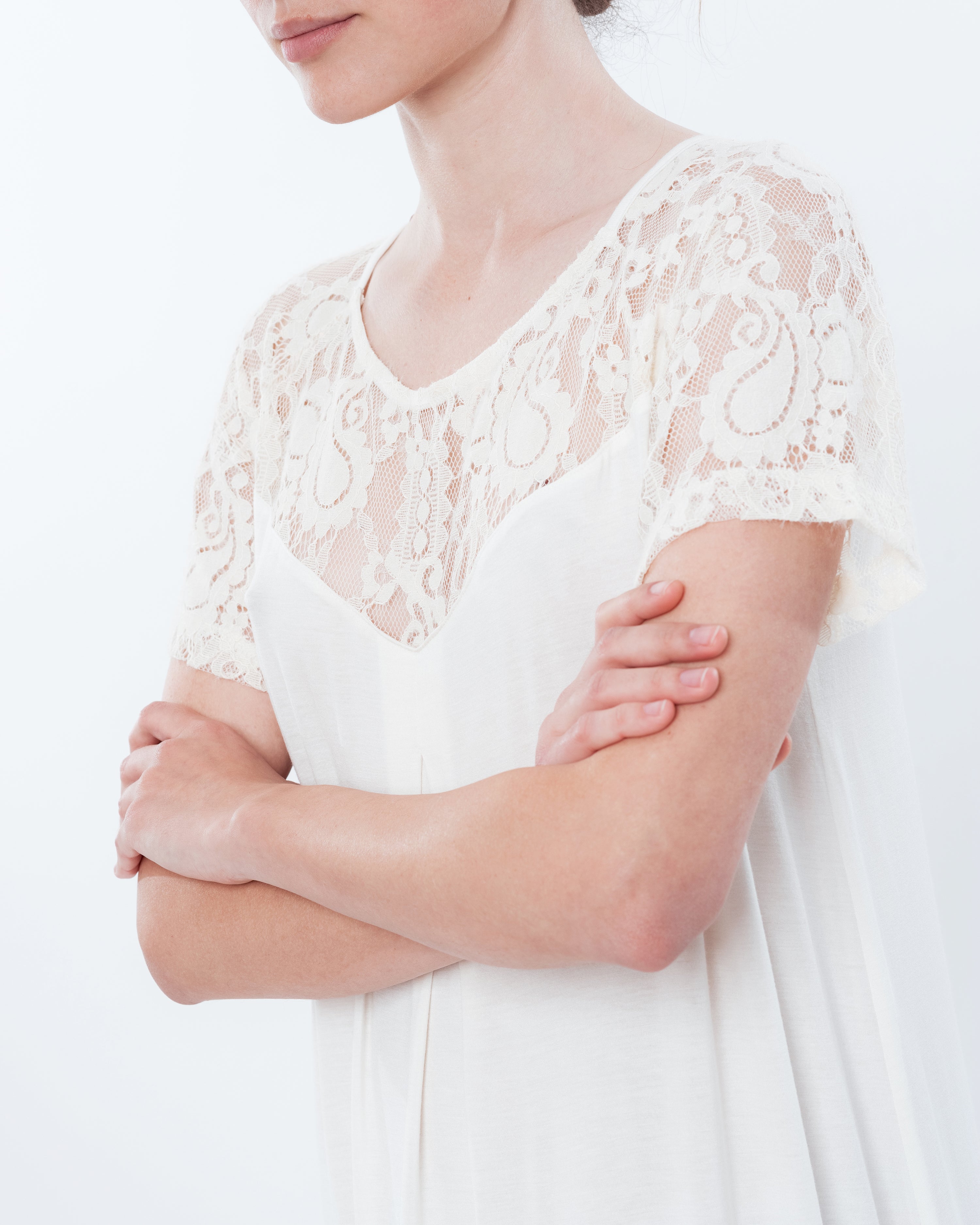 Bamboo Nightgown 03129 ecru