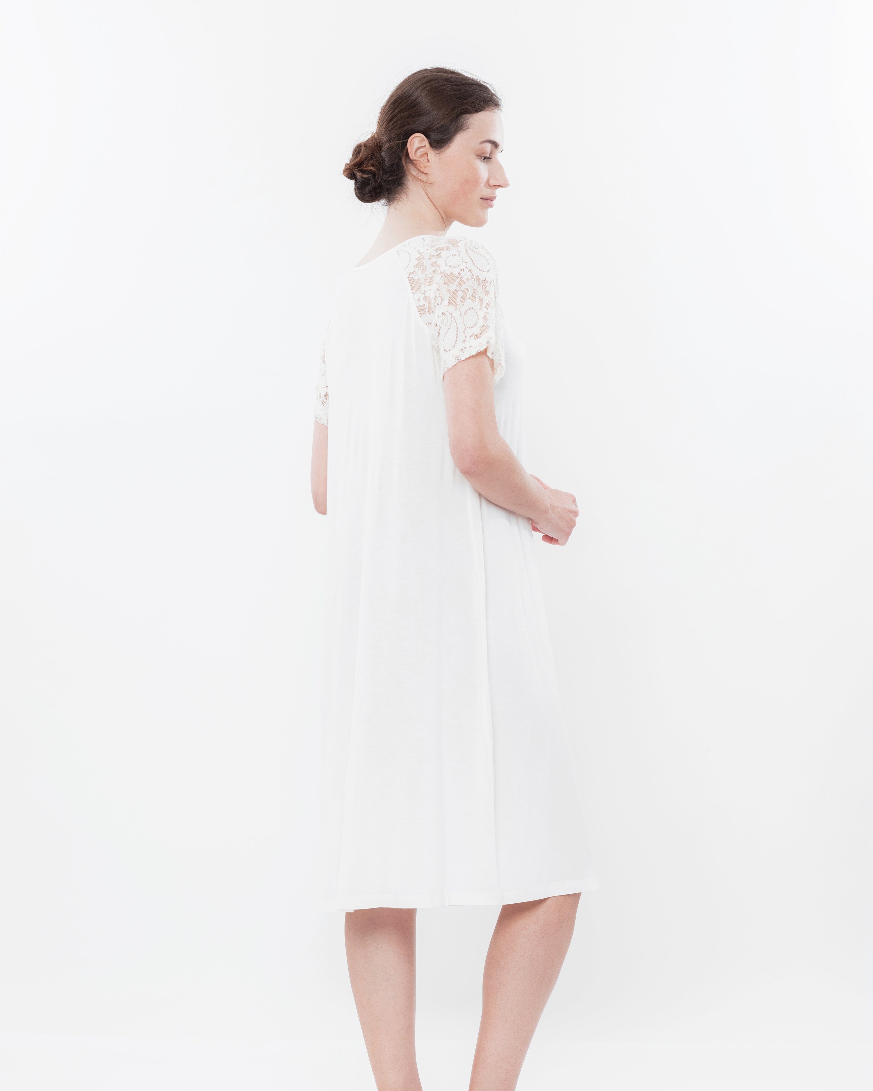 Bamboo Nightgown 03129 ecru