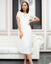 Bamboo Nightgown 03129 ecru