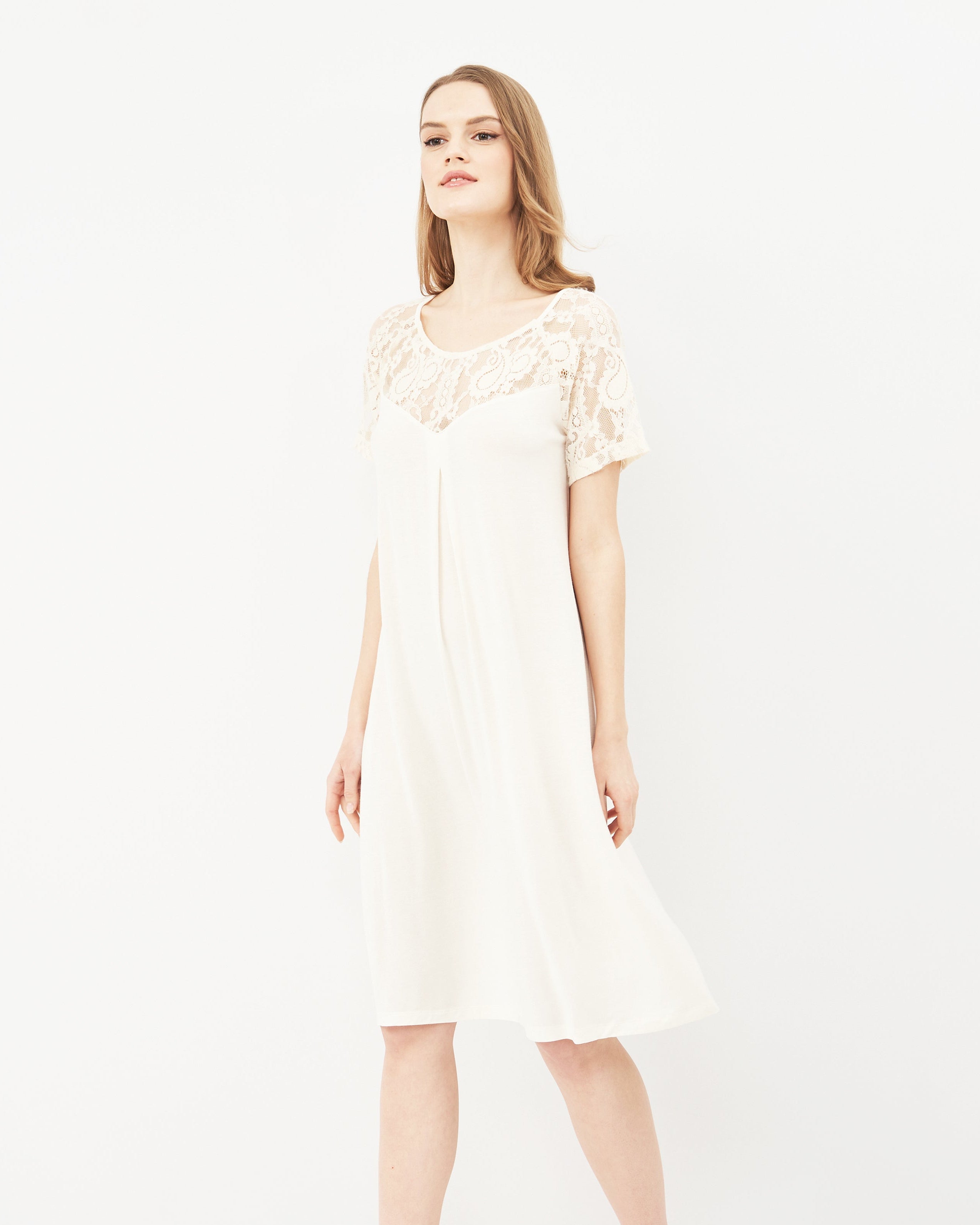 Bamboo Nightgown 03129 ecru