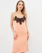 French terry Chemise spaghetti strap 03133 coral