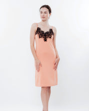 French terry Chemise spaghetti strap 03133 coral