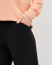 French terry home Set 03134 coral/black