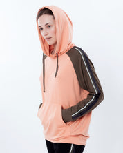 French terry home Set 03138 coral/black