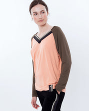 French terry home Set 03139 coral/black