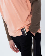 French terry home Set 03139 coral/black