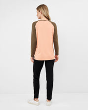 French terry home Set 03139 coral/black