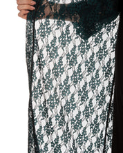 Lace 3/4 sleeve Robe 03143 green