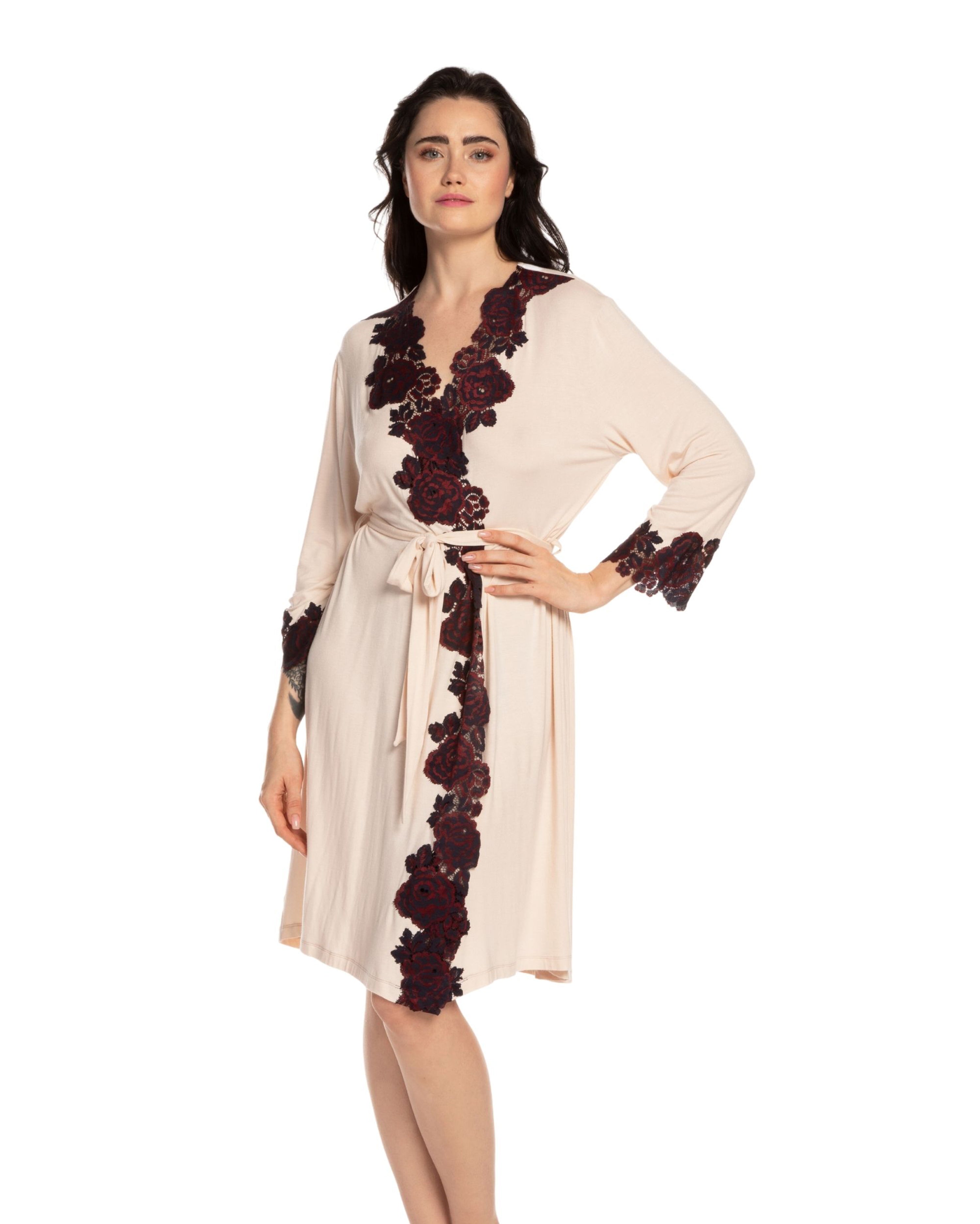 4 sleeve Robe 03144 ecru