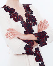 Bamboo 3/4 sleeve Robe 03144 ecru