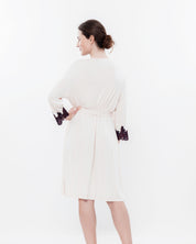 Bamboo 3/4 sleeve Robe 03144 ecru