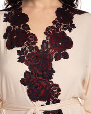 Bamboo 3/4 sleeve Robe 03144 ecru