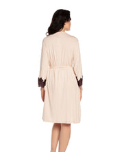 Bamboo 3/4 sleeve Robe 03144 ecru
