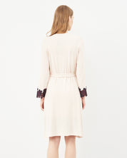 Bamboo 3/4 sleeve Robe 03144 ecru