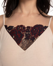 Bamboo cami shorts Set 03146 ecru