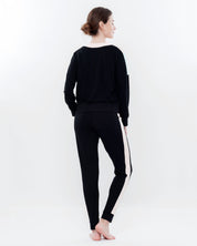 French terry home Set 03152 peach/mint/black