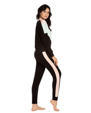 French terry home Set 03152 peach/mint/black