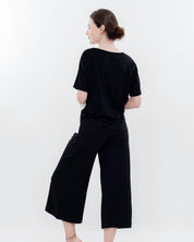 French terry home Set 03153 peach/mint/black