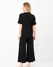 French terry home Set 03153 peach/mint/black