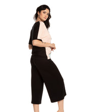 French terry home Set 03153 peach/mint/black