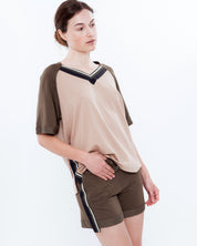 French terry home Set 03154 cioccolato