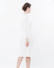 Bamboo long sleeve Robe 03155 milk