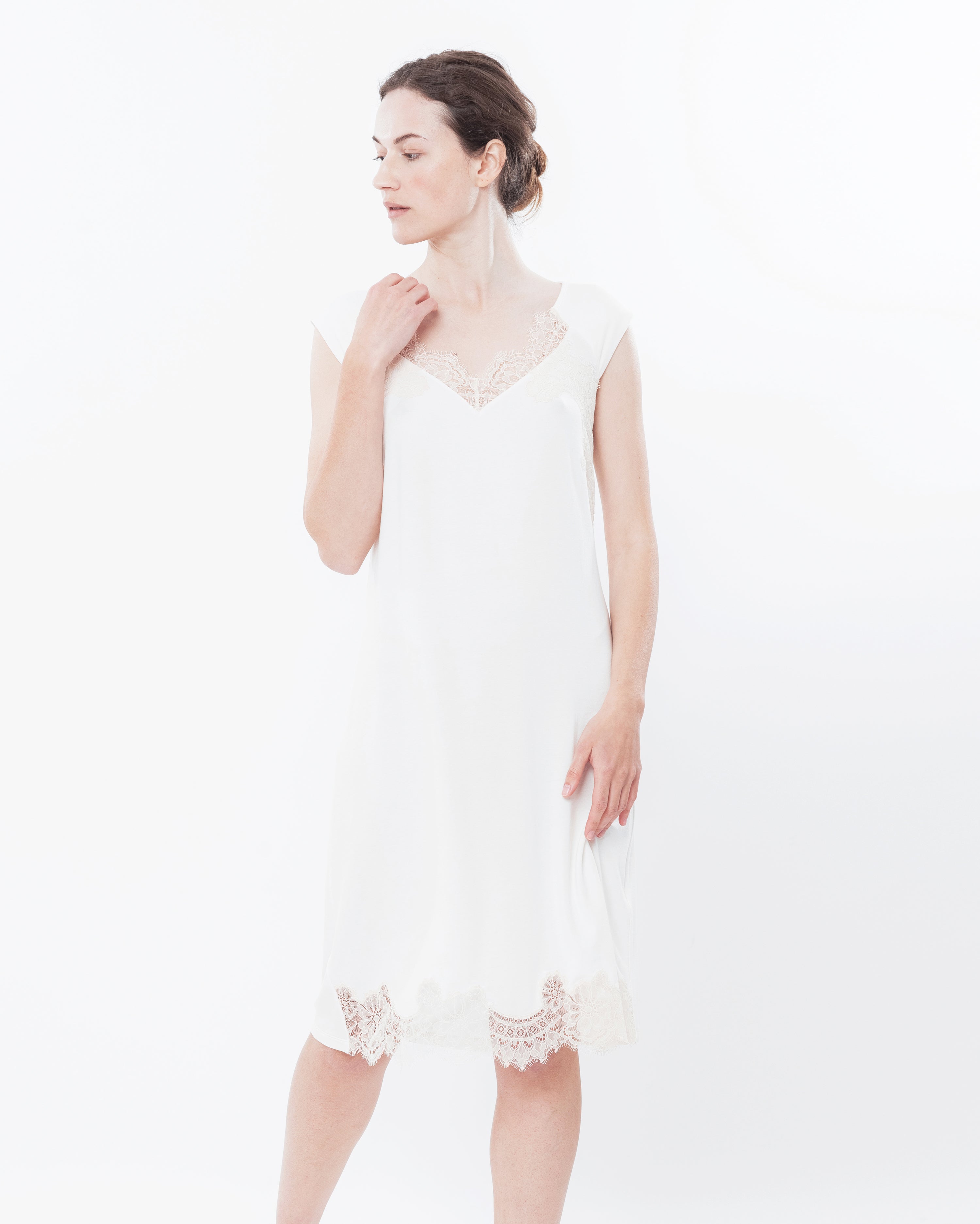 Bamboo Nightgown 03156 milk