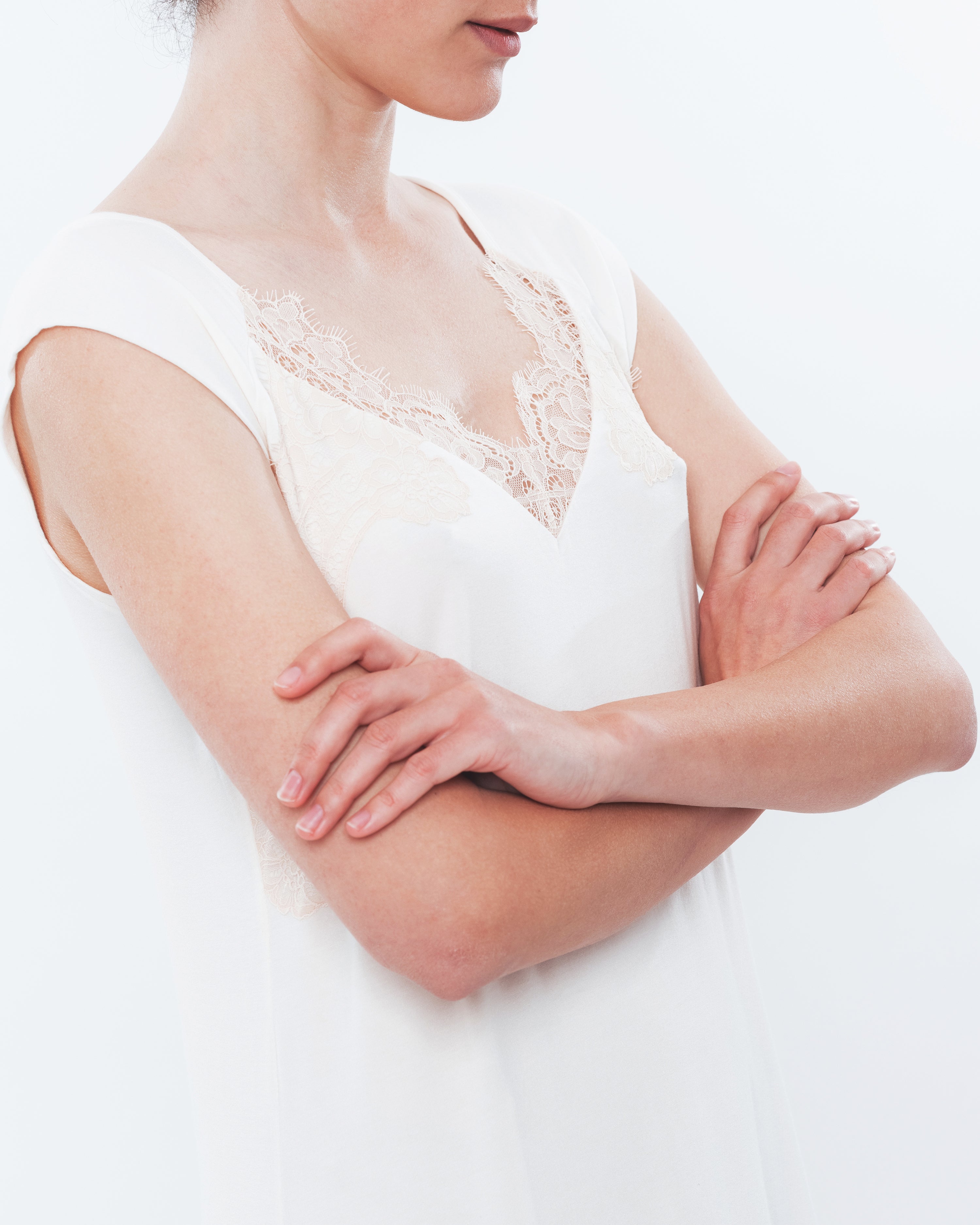 Bamboo Nightgown 03156 milk